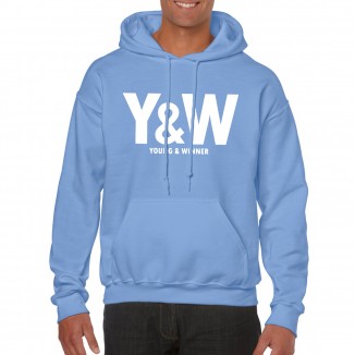 SWEAT A CAPUCHE « Y&W » FLUO