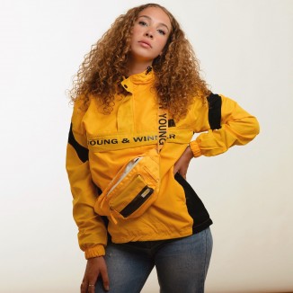 Coup-Vent Anorak À capuche Y&W Jaune