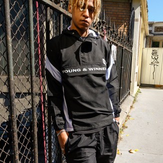 Coup-Vent Anorak À capuche Y&W Noir Et Blanc