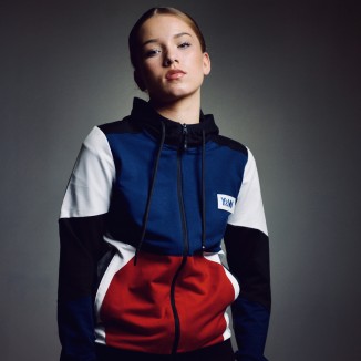 Veste Zippée À Capuche Paris Noir, Bleu, Blanc, Rouge