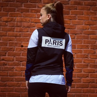 Sweat À Capuche Y&W Paris Noir / Blanc