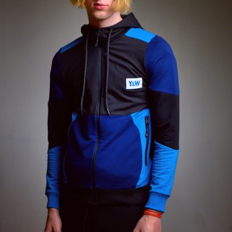 Veste De Survêtement « PARIS NOIR 3 BLEUS »