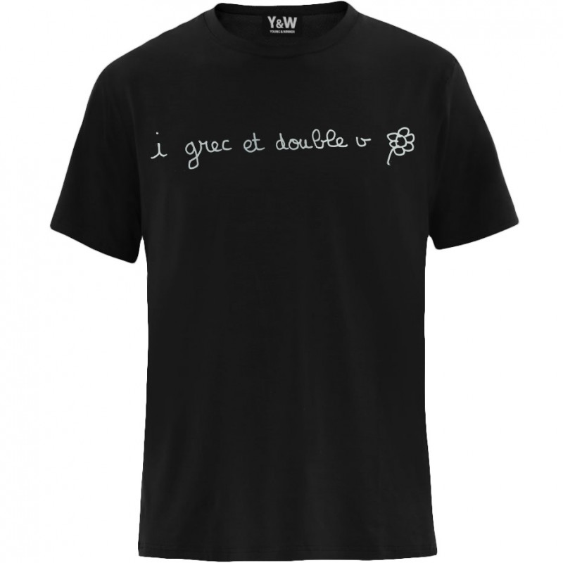 Tshirt "I Grec Et Double V" noir