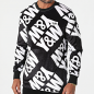 SWEAT REVERSIBLE Y&W NOIR JAUNE