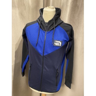 Veste A Capuche Zippée Y&W Capnord bleu roi et bleu marine
