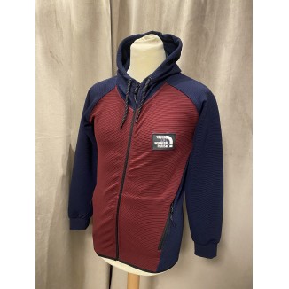 Veste A Capuche Zippée Y&W Capnord rouge bordeaux / bleu