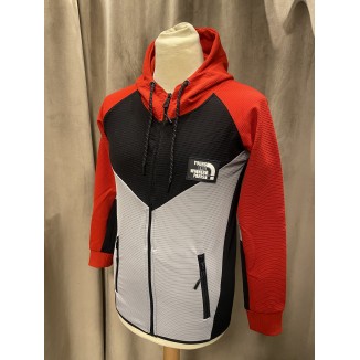 Veste A Capuche Zippée Y&W Capnord rouge / noir / blanc