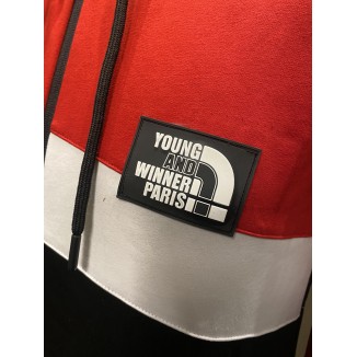 Veste A Capuche Zippée Y&W Capnord rouge / blanc / noir