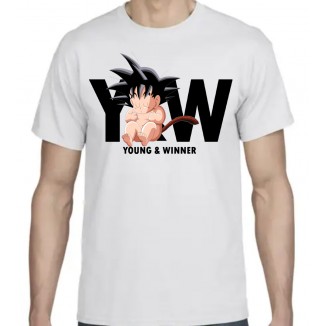 TShirt "Y&W GOKU BEBE" Noir ou Blanc