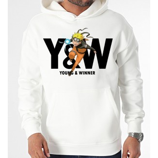 Sweat Capuche "NARUTO" Noir ou Blanc
