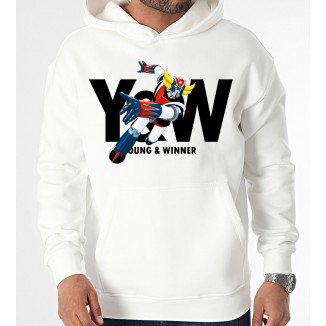 Sweat Capuche "GOLDORAK" Noir ou Blanc