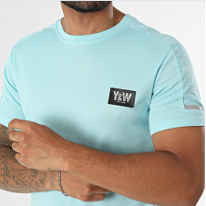 Ensemble T-Shirt et Short Jogging Été BLEU CIEL Y&W