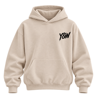 Sweat à capuche Young & Winner 2026 beige