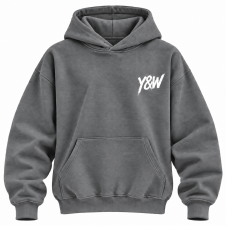 Sweat à capuche Young & Winner 2026 gris clair