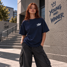 Tshirt Young & Winner 2026 bleu roi