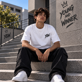 Tshirt Young & Winner 2026 blanc