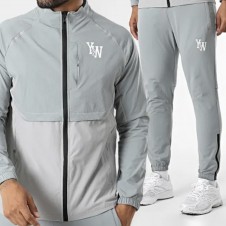 Ensemble Veste Capuche Zippée Et Pantalon Jogging Gris RUN FIT Y&W