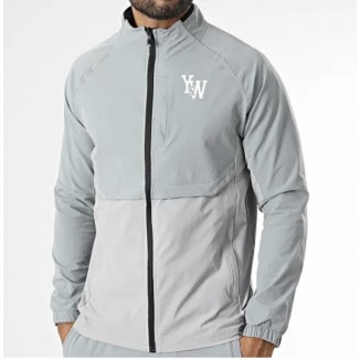 Ensemble Veste Capuche Zippée Et Pantalon Jogging Gris RUN FIT Y&W