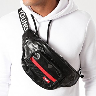 SACOCHE REVERSIBLE Y&W NOIR ET ROUGE