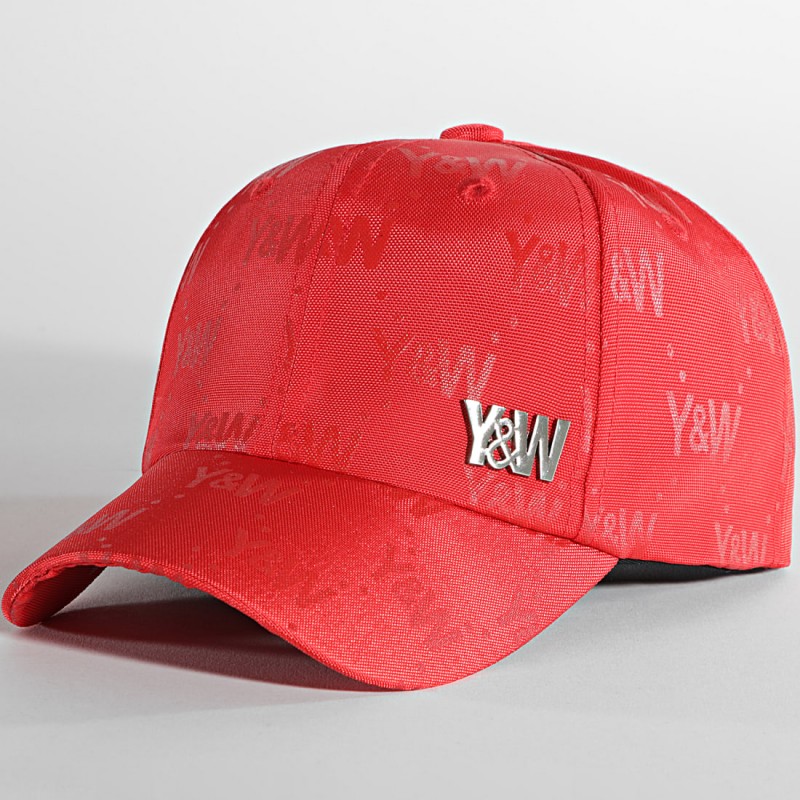 CASQUETTE Y&W ALL OVER ROUGE
