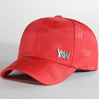 CASQUETTE Y&W ALL OVER ROUGE
