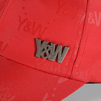 CASQUETTE Y&W ALL OVER ROUGE