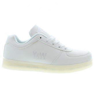 Baskets Y&W "LED" Basses Blanches