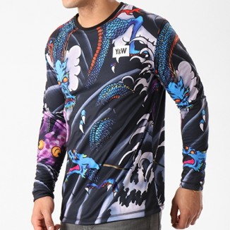 SWEAT'SHIRT REVERSIBLE Y&W DRAGON